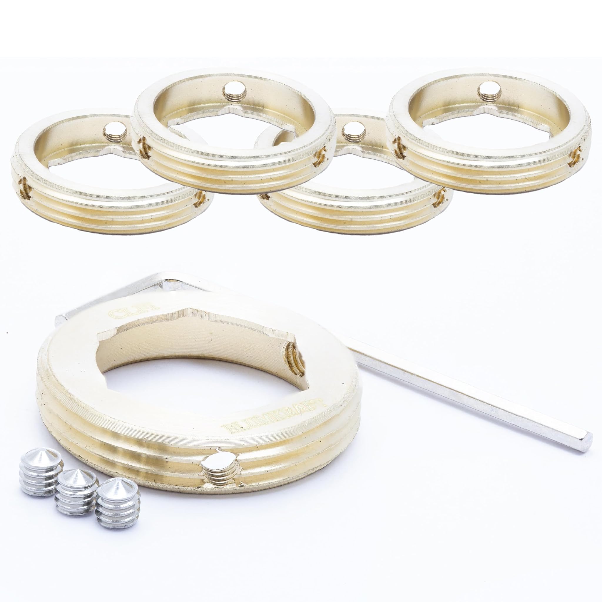 Blumkraft Set 5 Adattatori Metallo CALEFFI a M30 x 1.5