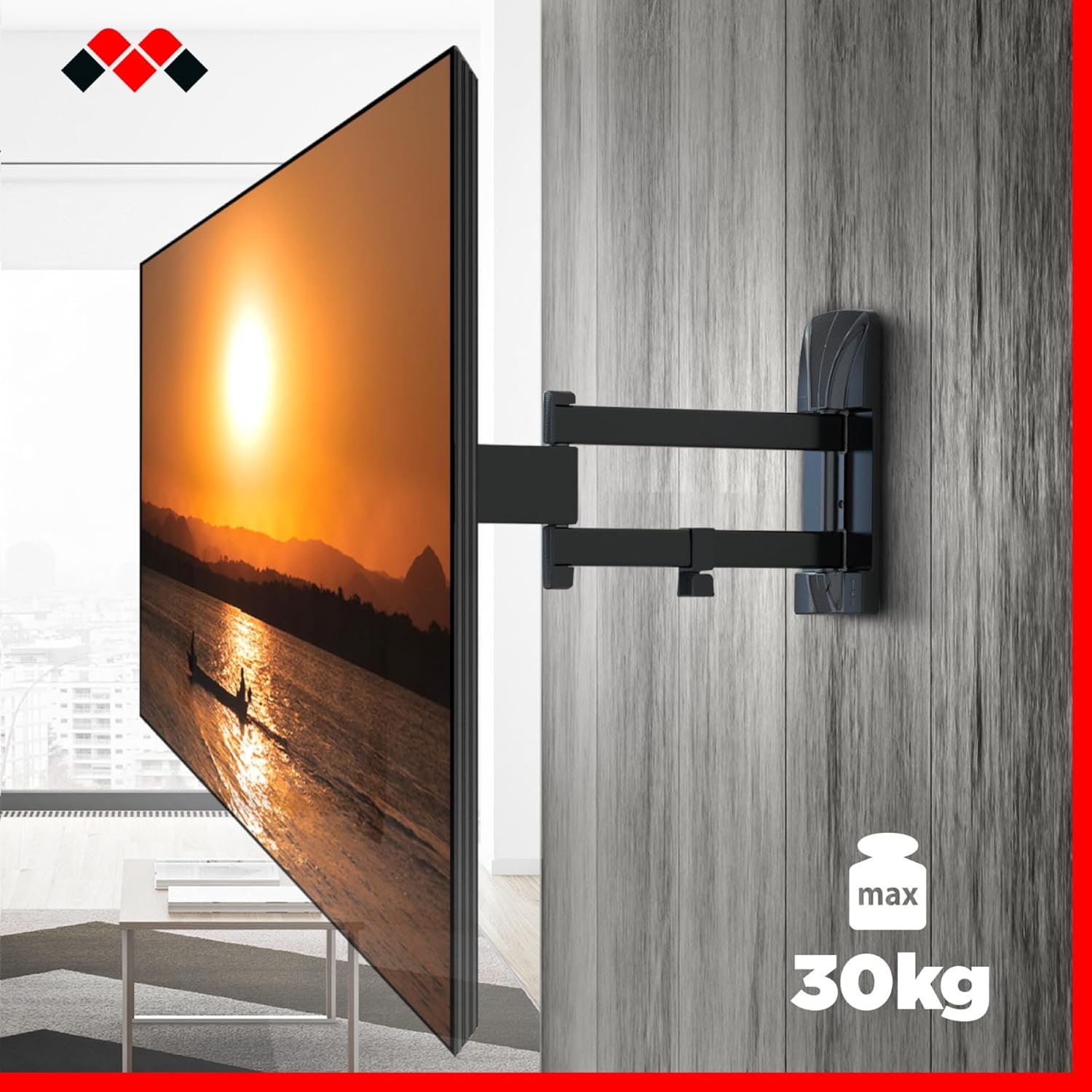 Meliconi SPACE SYSTEM FULLMOTION 400 - Supporto TV Parete - immagine 6