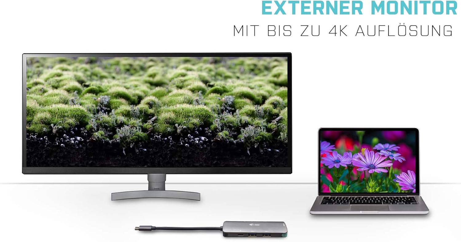 I-tec USB-C 4K Nano Docking Station Metallo - immagine 3