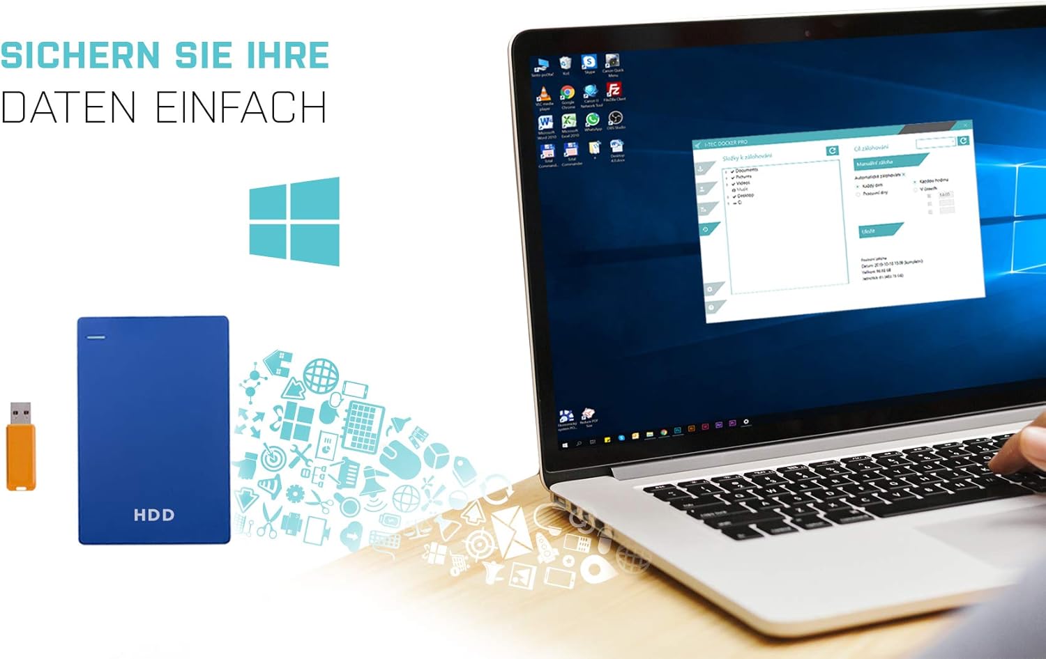 I-tec USB-C 4K Nano Docking Station Metallo - immagine 5