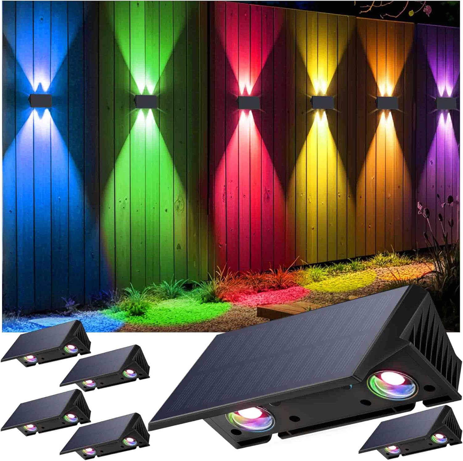 Iirara Lampada Solare da Esterno IP67 - Set 6 Pezzi - immagine 1