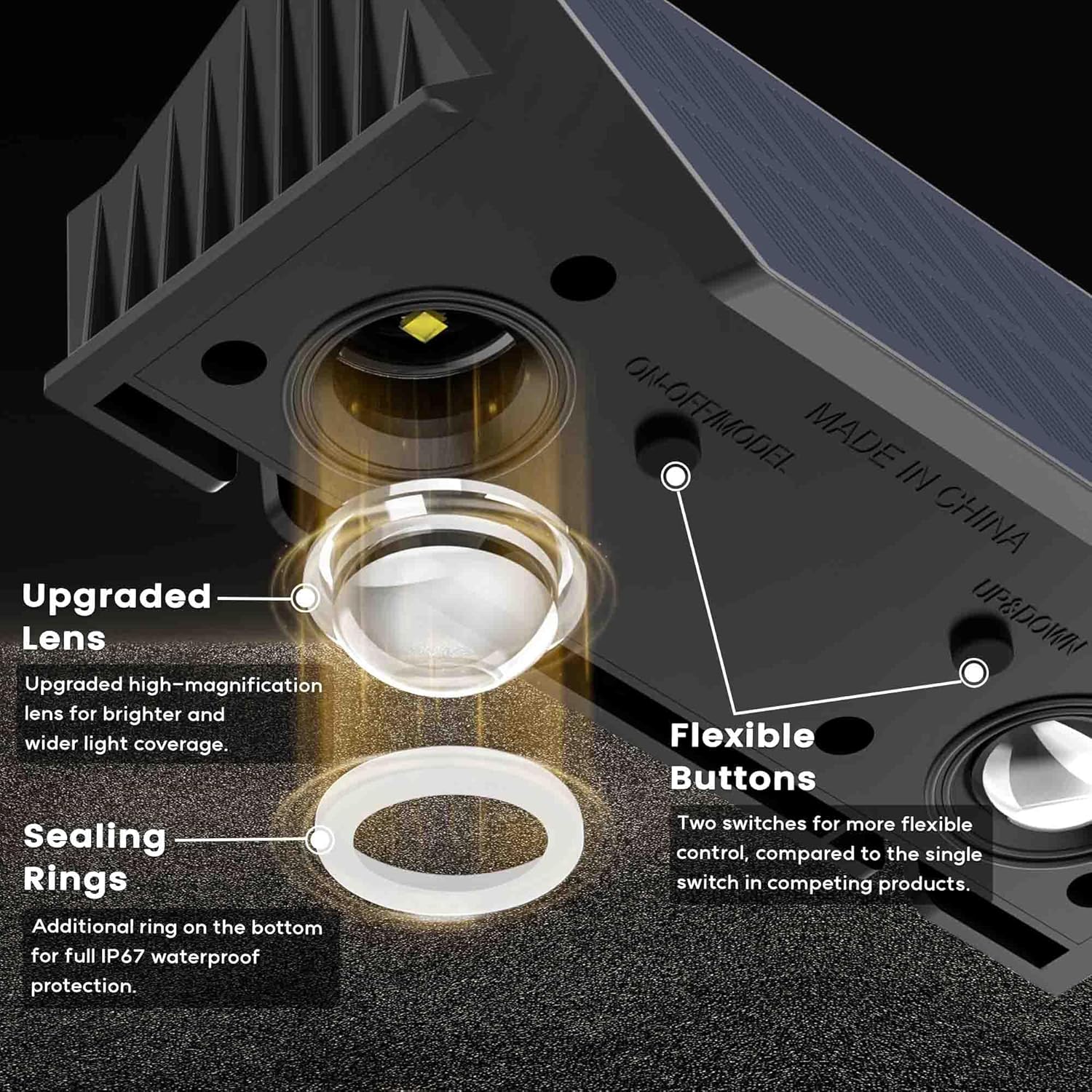 Iirara Lampada Solare da Esterno IP67 - Set 6 Pezzi - immagine 6