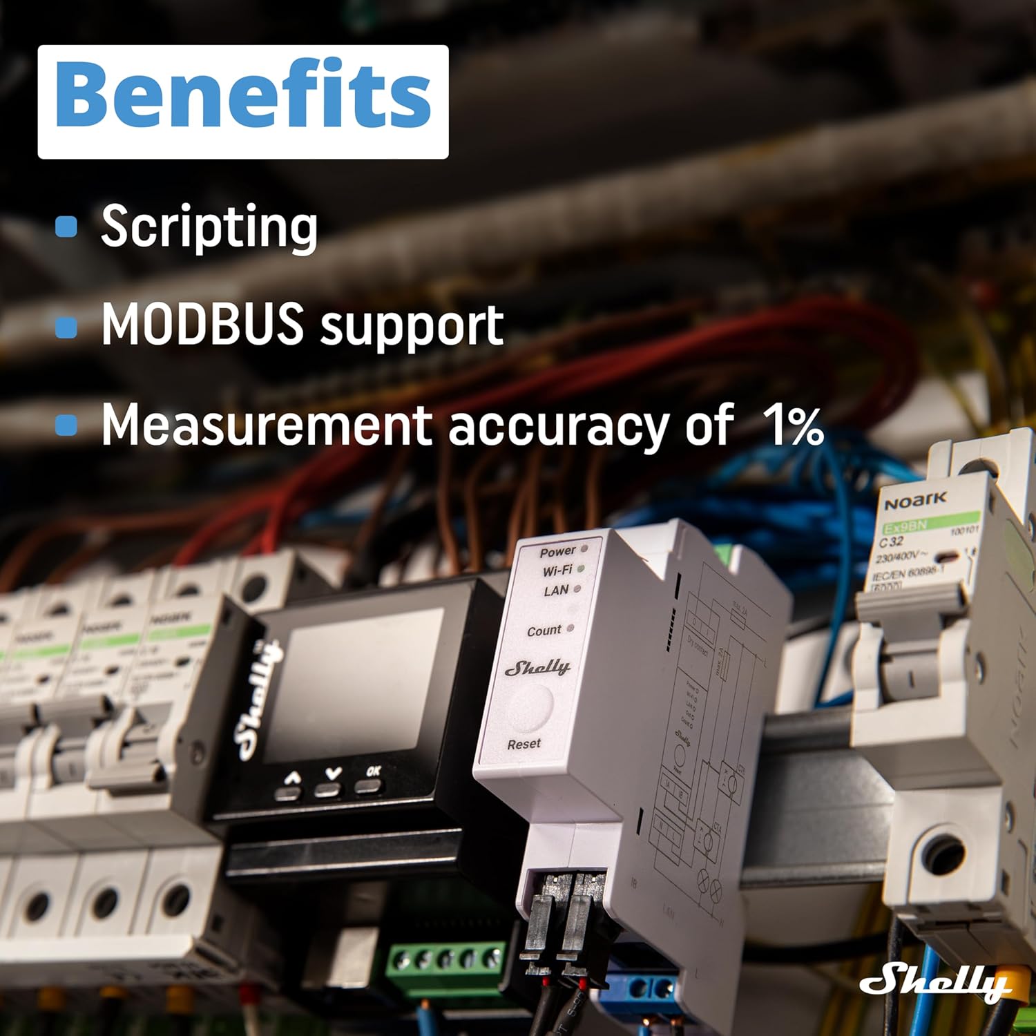 Shelly Pro 3EM (120A) - Contatore Energia Digitale Trifase - immagine 4