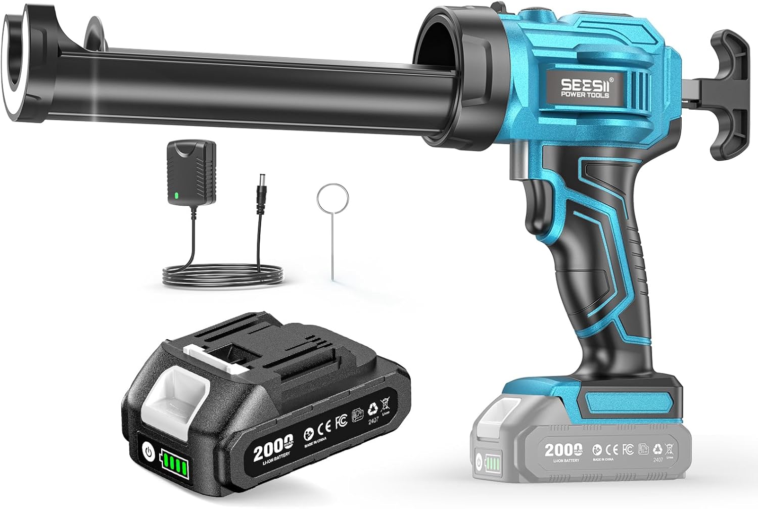 SEESII Pistola per Silicone a Batteria 21V - immagine 1