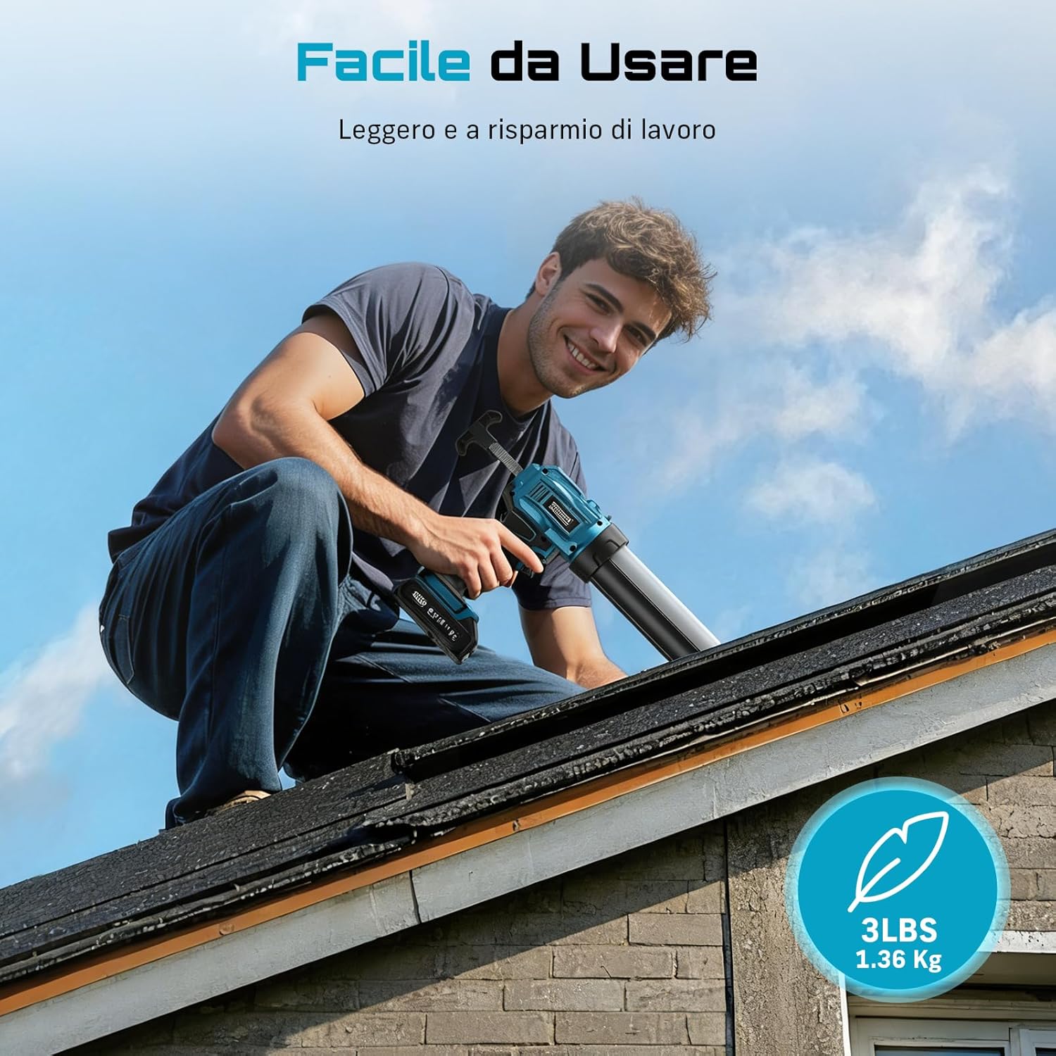 SEESII Pistola per Silicone a Batteria 21V - immagine 4