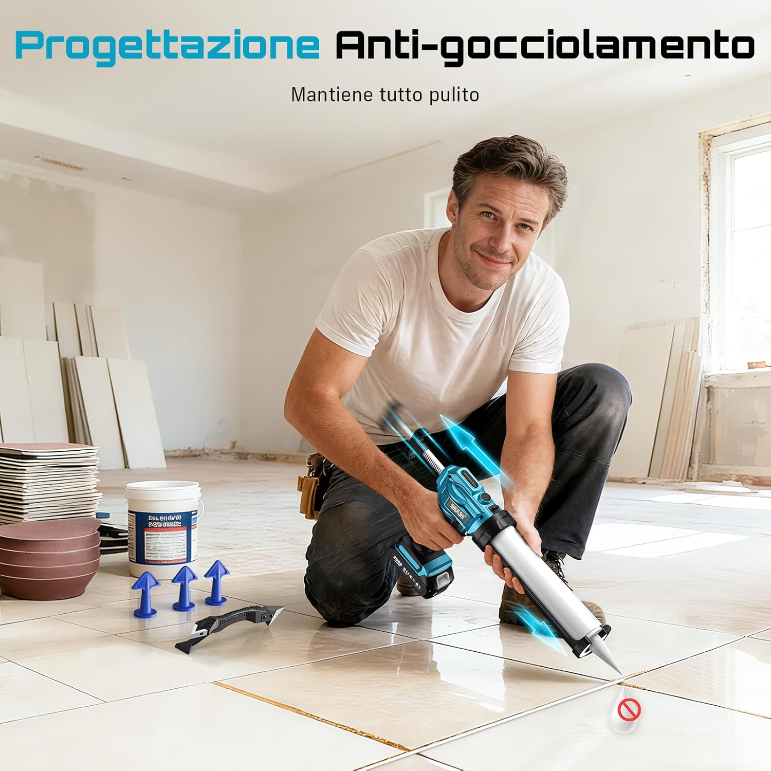 SEESII Pistola per Silicone a Batteria 21V - immagine 5