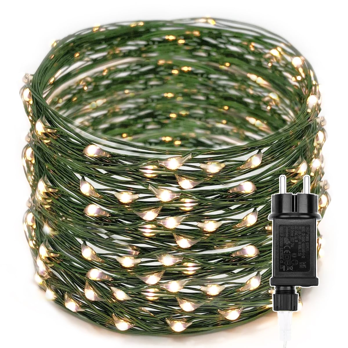 Luci Albero di Natale 100M 1000 LED, Bianco Caldo