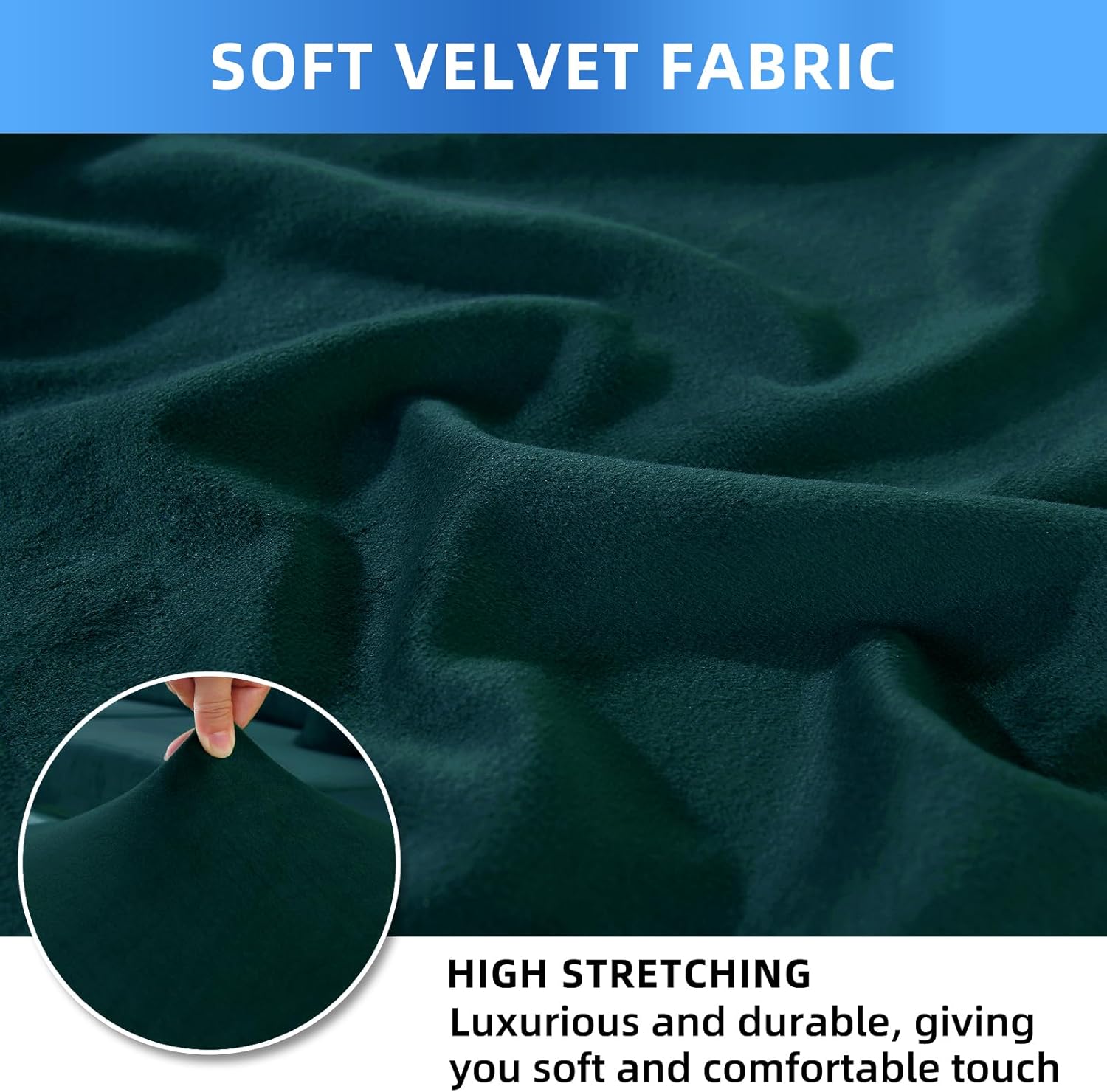 CYCMACO Coprisedia con Schienale 6 Pezzi, Verde Scuro - immagine 3