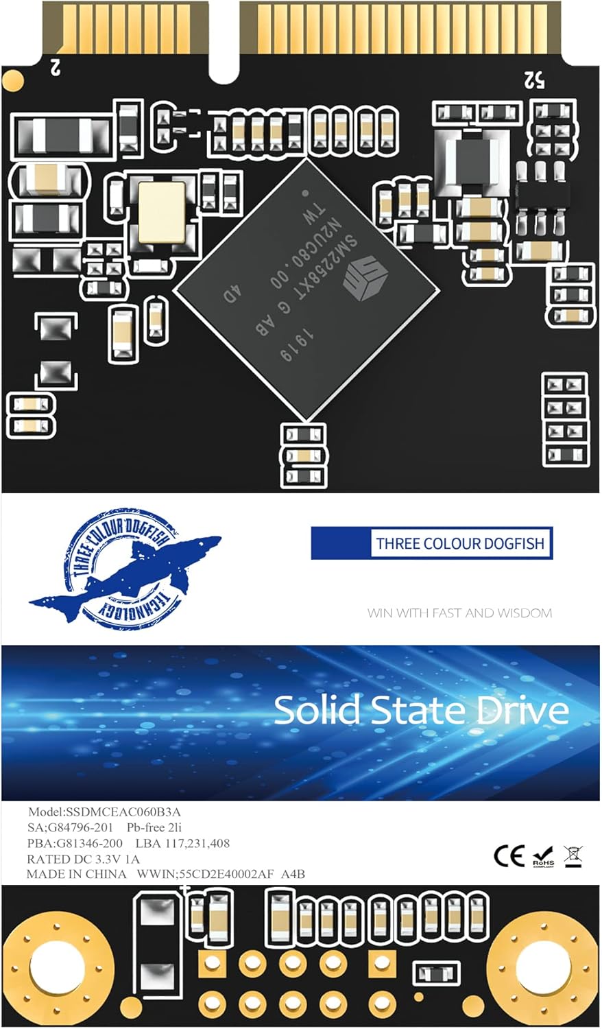 Dogfish Msata SSD 500GB Internal Solid State Drive - immagine 1
