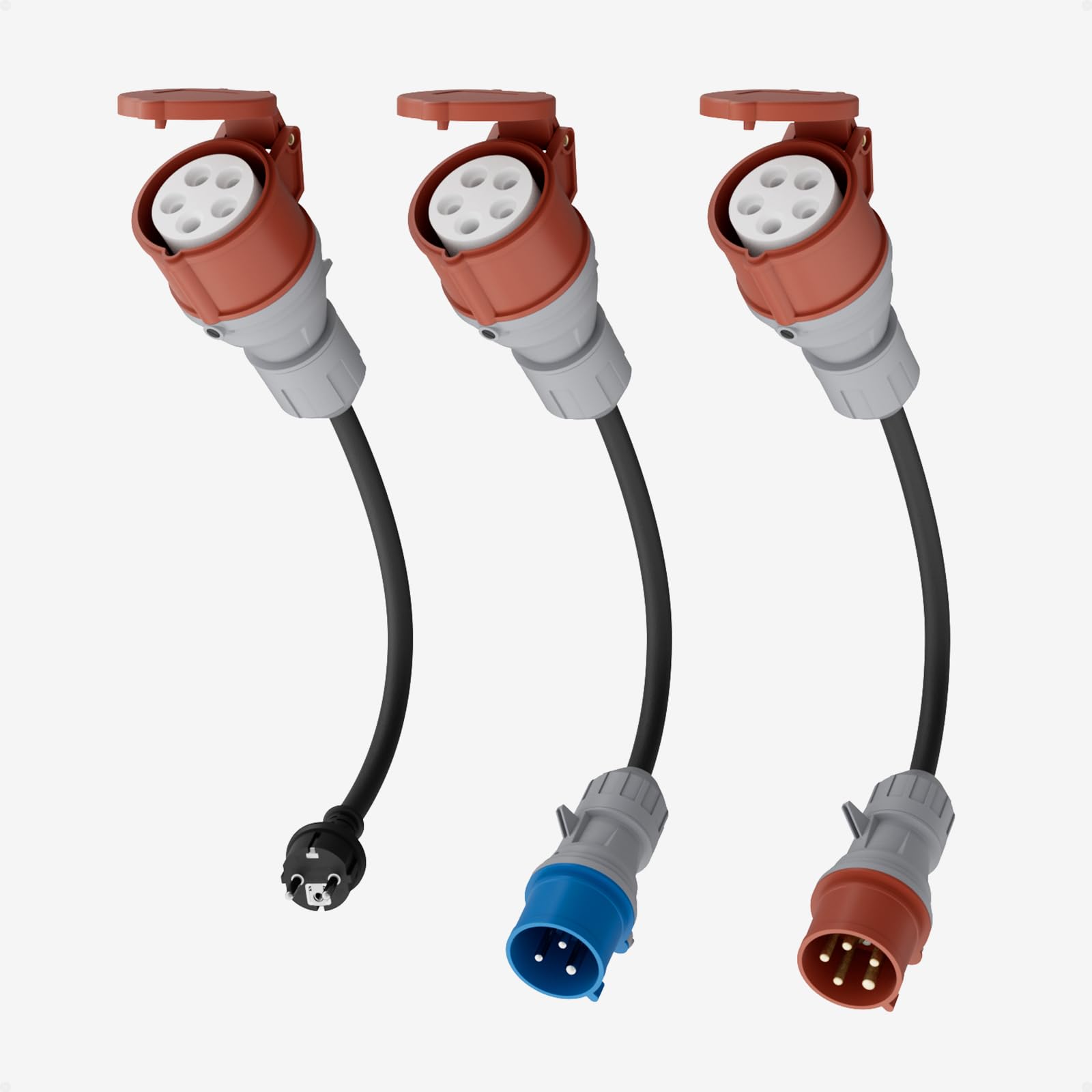 Dé Adapter Set CEE 32A 5-Poli per Caricatore EV 22kW