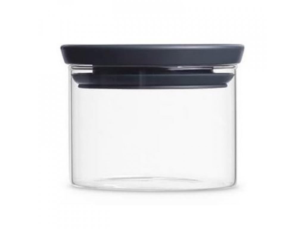 Brabantia 298301 Barattolo Rotondo in Vetro Borosilicato, 0.3 l, Trasparente