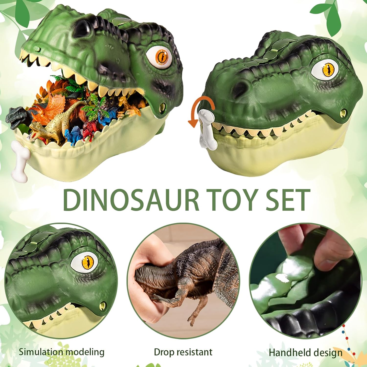 Dinosauro Giocattolo per Bambini 46 Pezzi - immagine 3