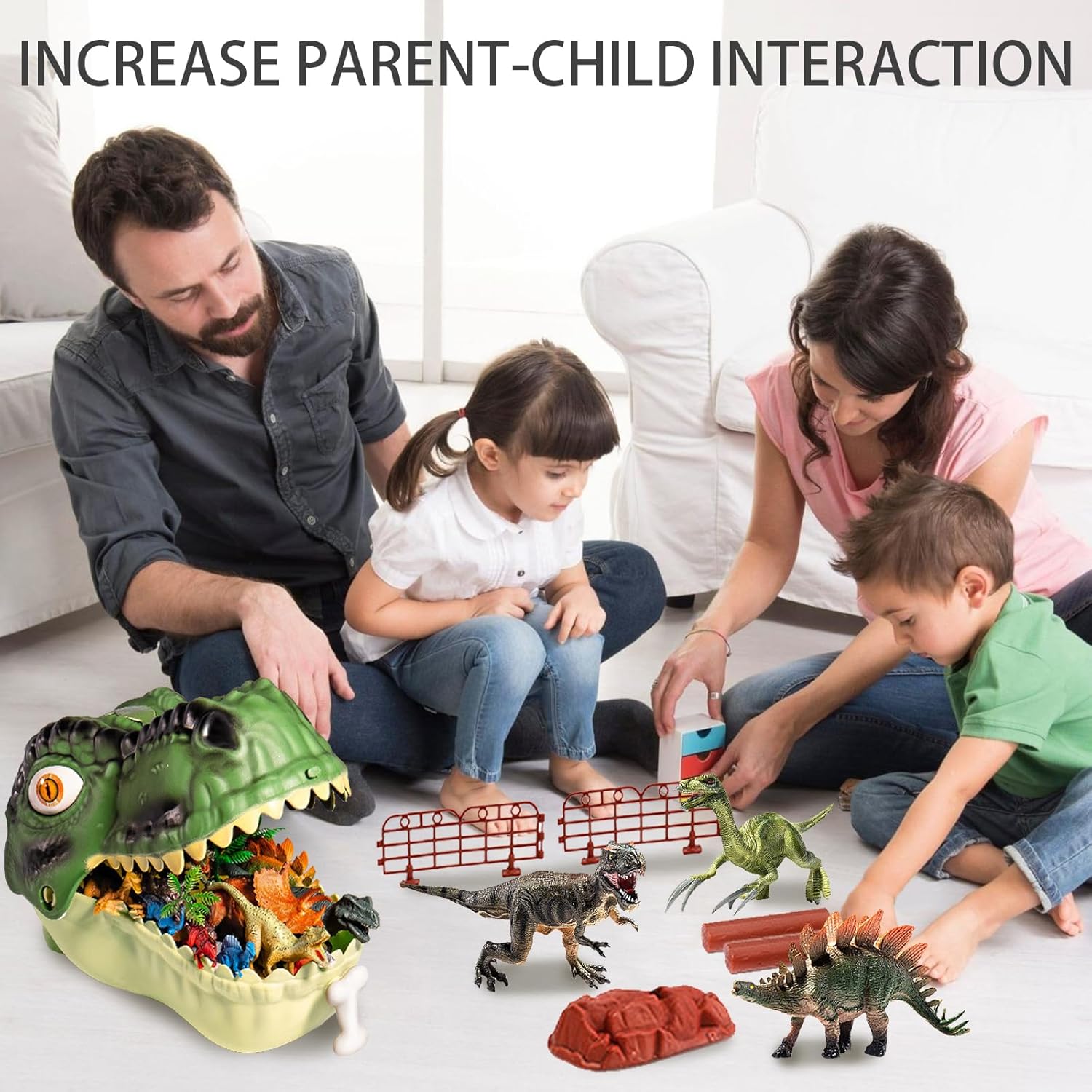 Dinosauro Giocattolo per Bambini 46 Pezzi - immagine 6