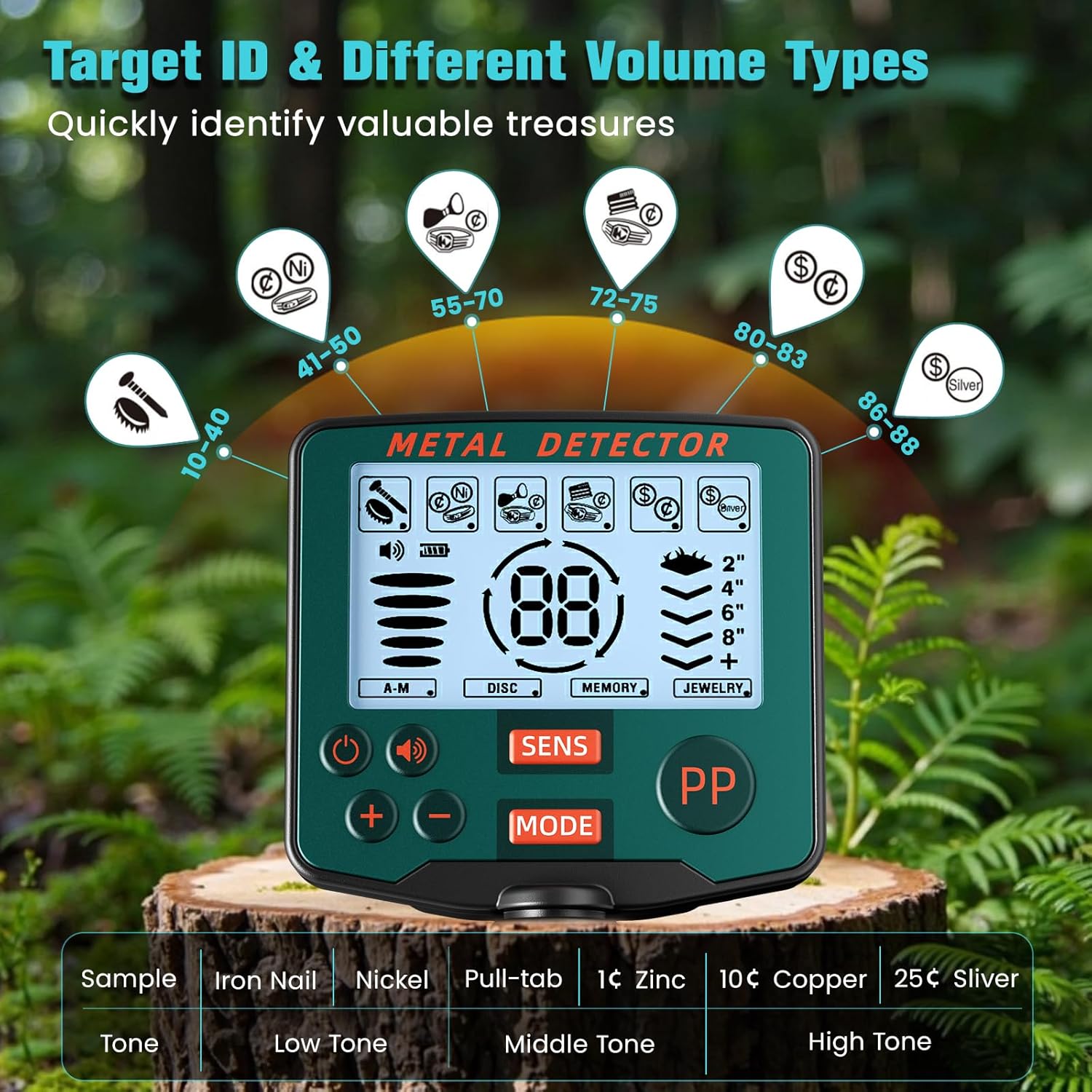 Metalldetektor per Adulti e Bambini con 5 Modalità - immagine 3