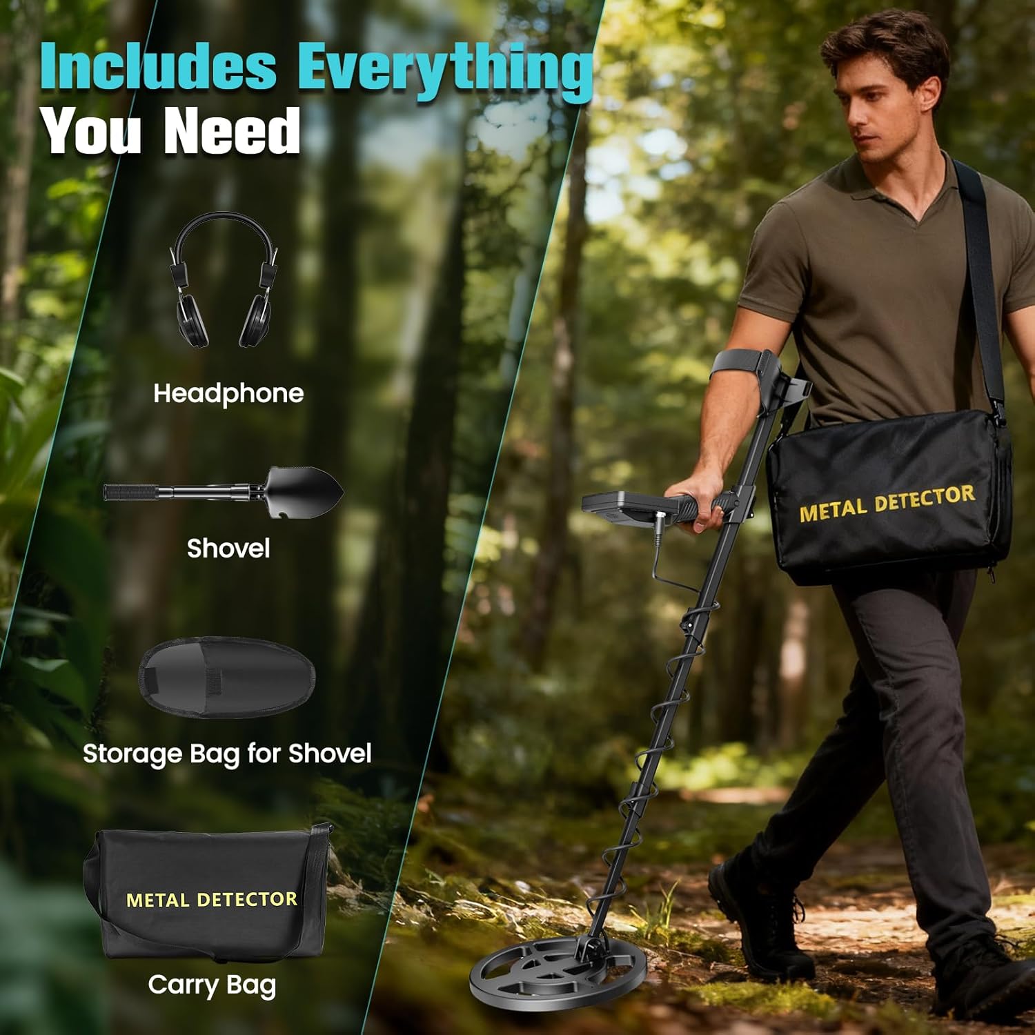 Metalldetektor per Adulti e Bambini con 5 Modalità - immagine 6