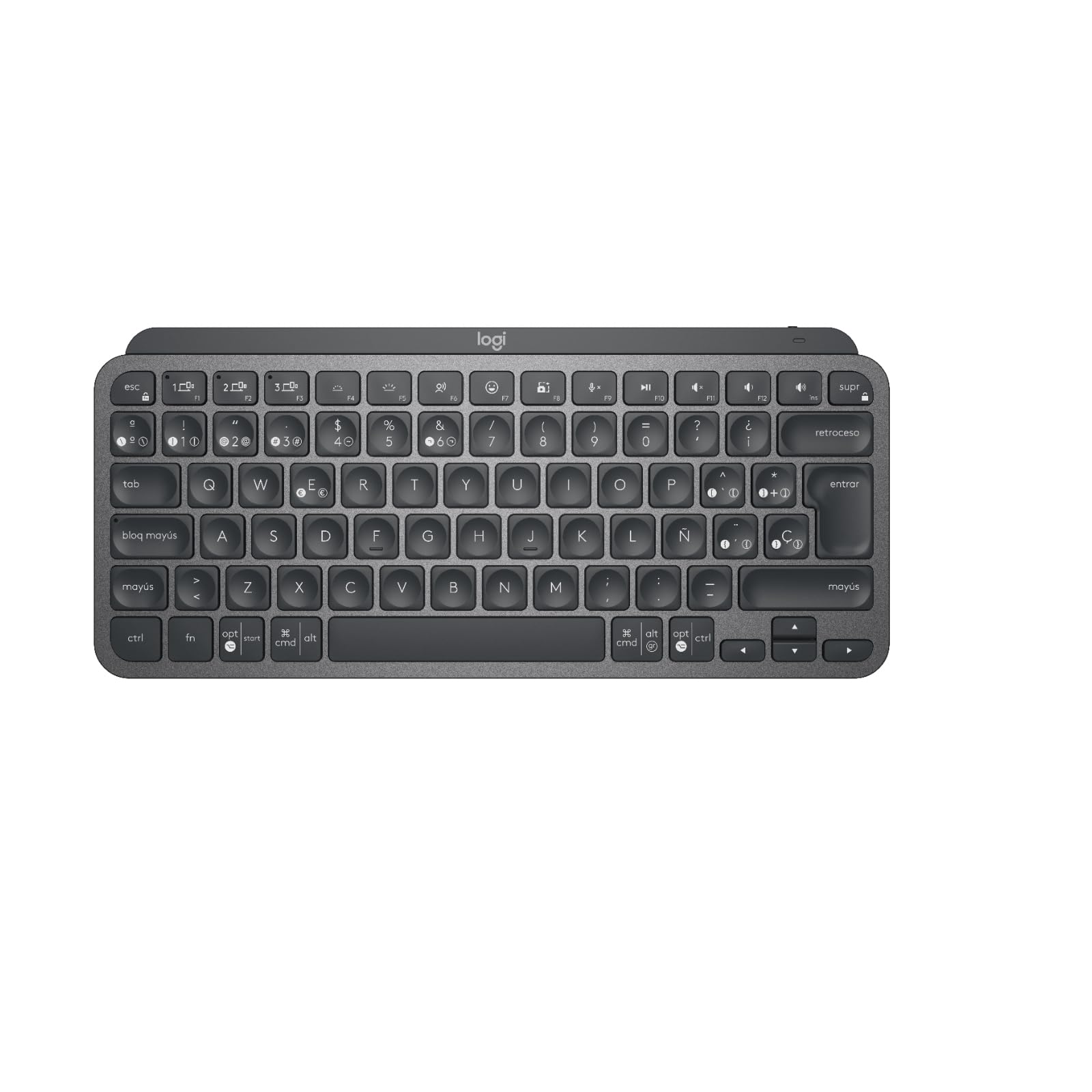 Logitech MXKEYS Mini WRLS ILLUMINATA KB Graphite - ESP - MEDITER