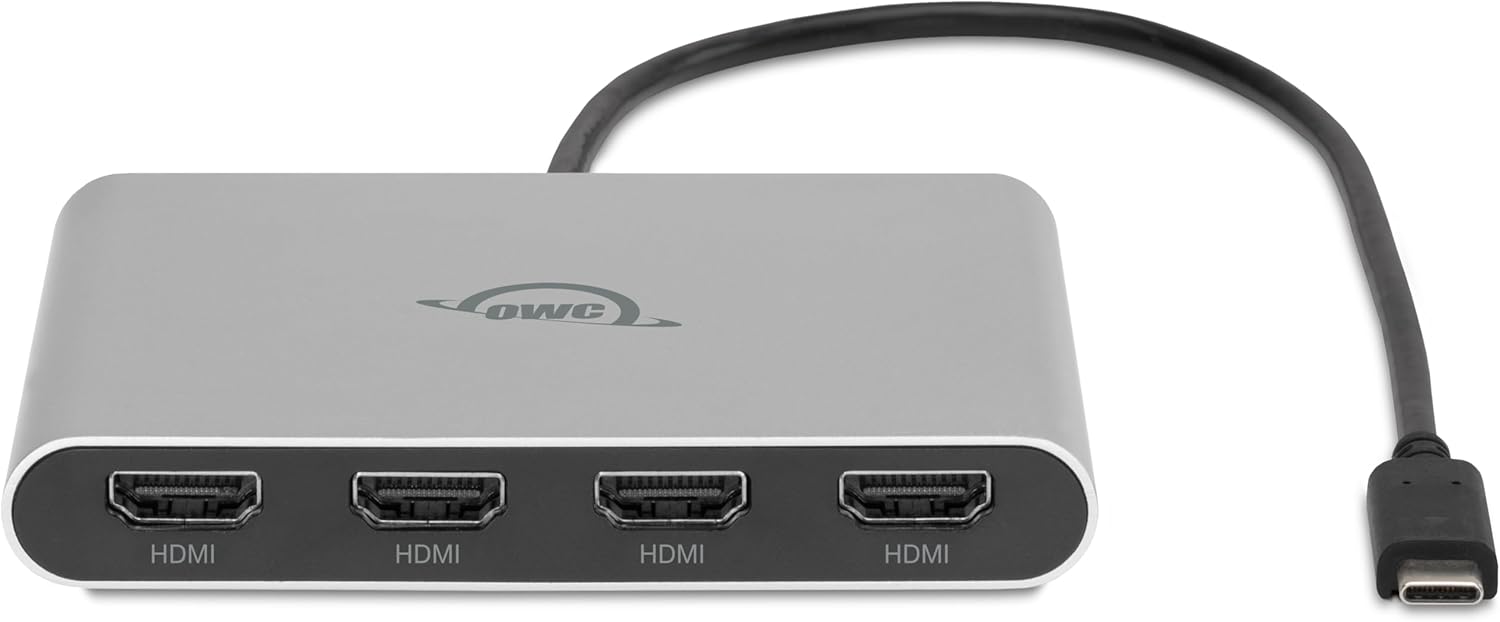 Owc Adattatore USB-C Quad HDMI 4K con DisplayLink - immagine 3