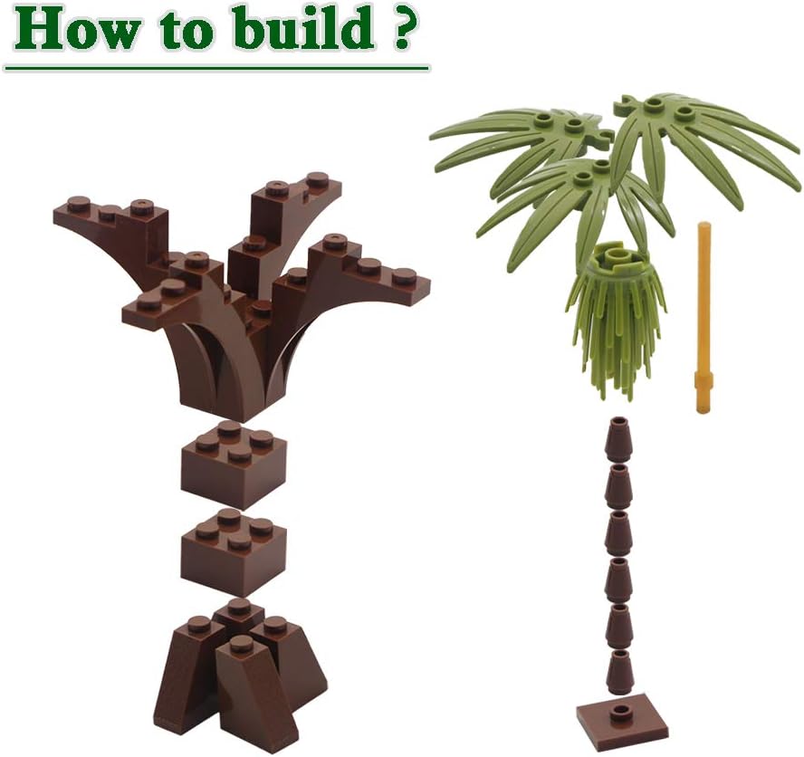 Piante Alberi Accessori Giungla Building Blocks Set - immagine 5