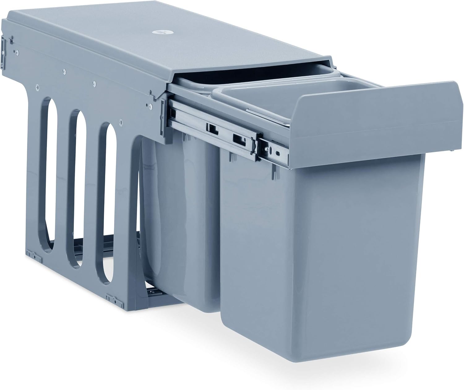 Relaxdays Pattumiera ad Incasso da Cucina, Grigio - immagine 1