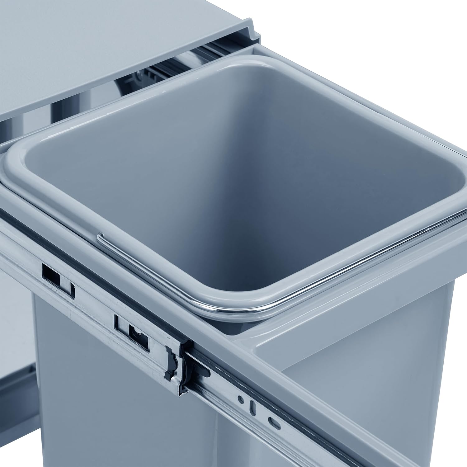 Relaxdays Pattumiera ad Incasso da Cucina, Grigio - immagine 6