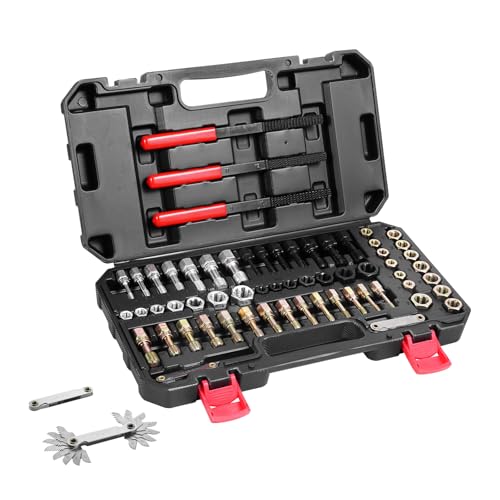 VEVOR Kit Riparazione Filettatura UNC UNF 61 Pezzi