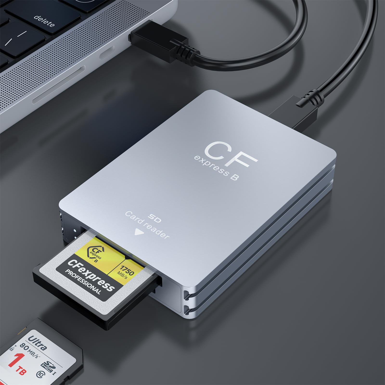 Lettore Schede CFexpress Type B e SD - USB 3.2 Gen2