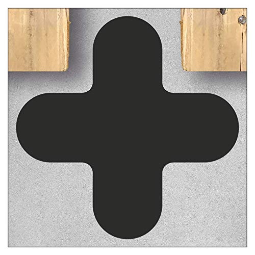 Marcature Autoadesive per Pavimenti a X, Nero