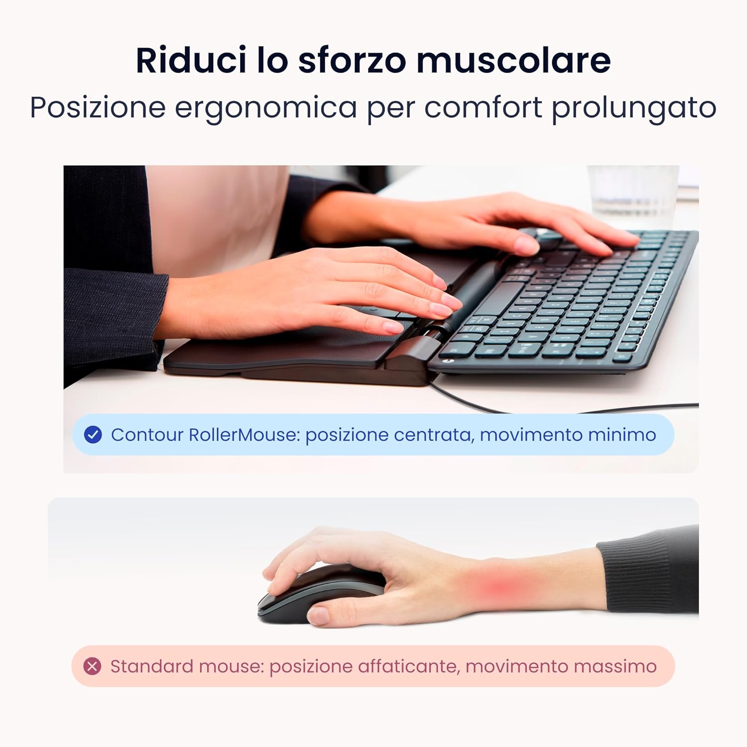 Contour RollerMouse Pro - Mouse Cablato Ergonomico - immagine 5