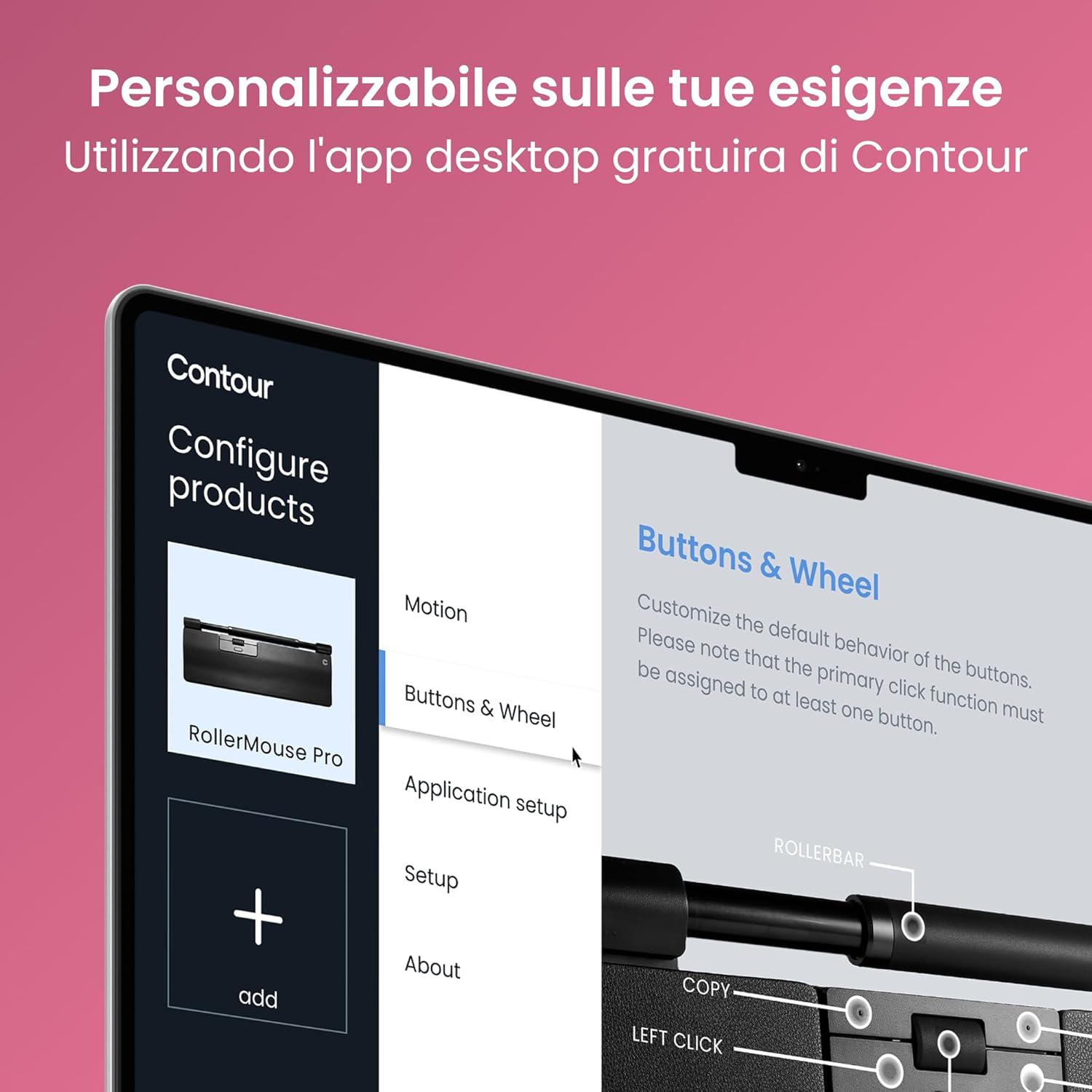 Contour RollerMouse Pro - Mouse Cablato Ergonomico - immagine 8