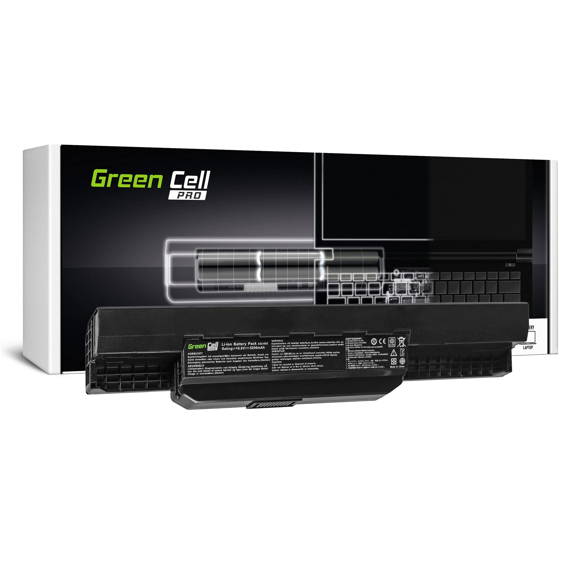 BATERÍA GREEN CELL PRO PARA ASUS A31-K53 X53S X53T K53E / 11,1V 5200MAH