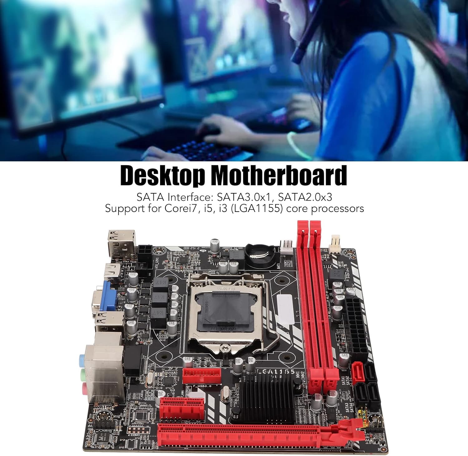 Annadue Scheda Madre DDR3 B75M per PC Desktop - immagine 4