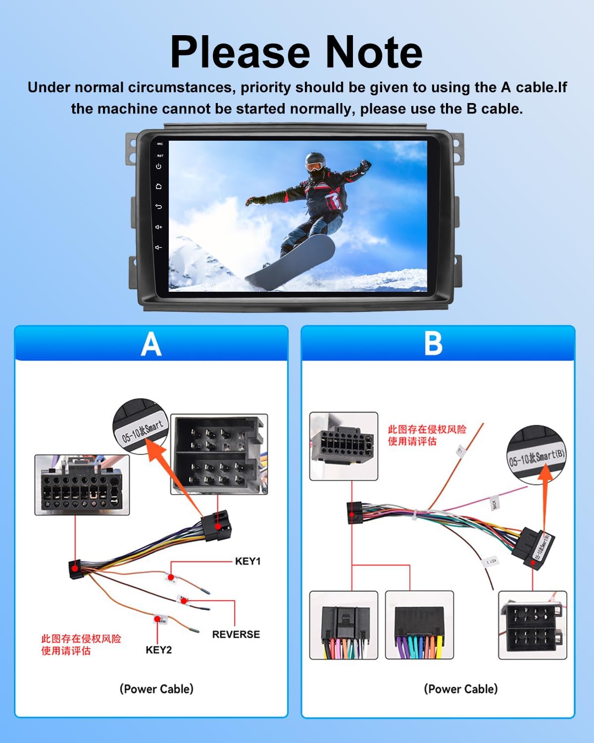 Nhopeew Autoradio Android per Benz Smart Fortwo 451 (2005-2010) - immagine 3