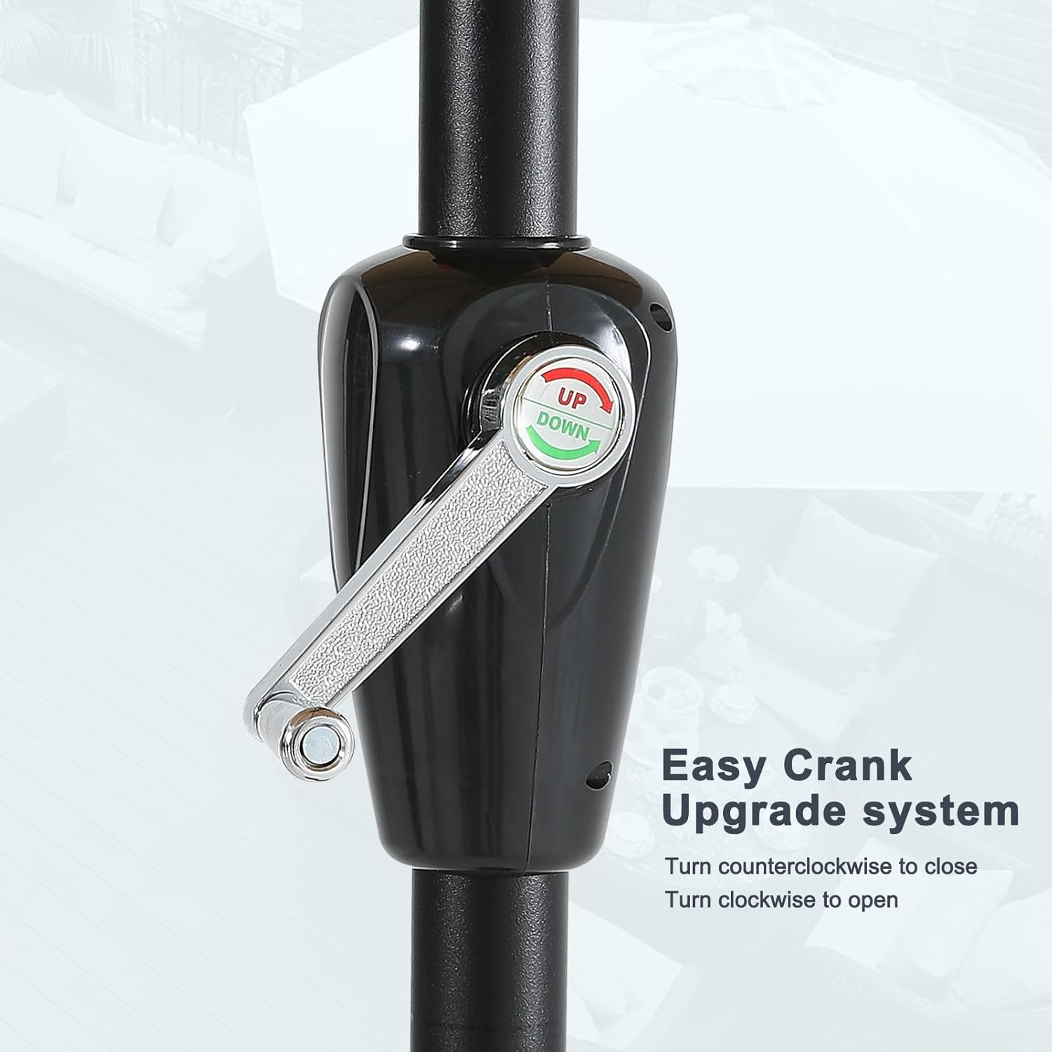 Mastercanopy Ombrello da Giardino 2.7m, Blu - immagine 5