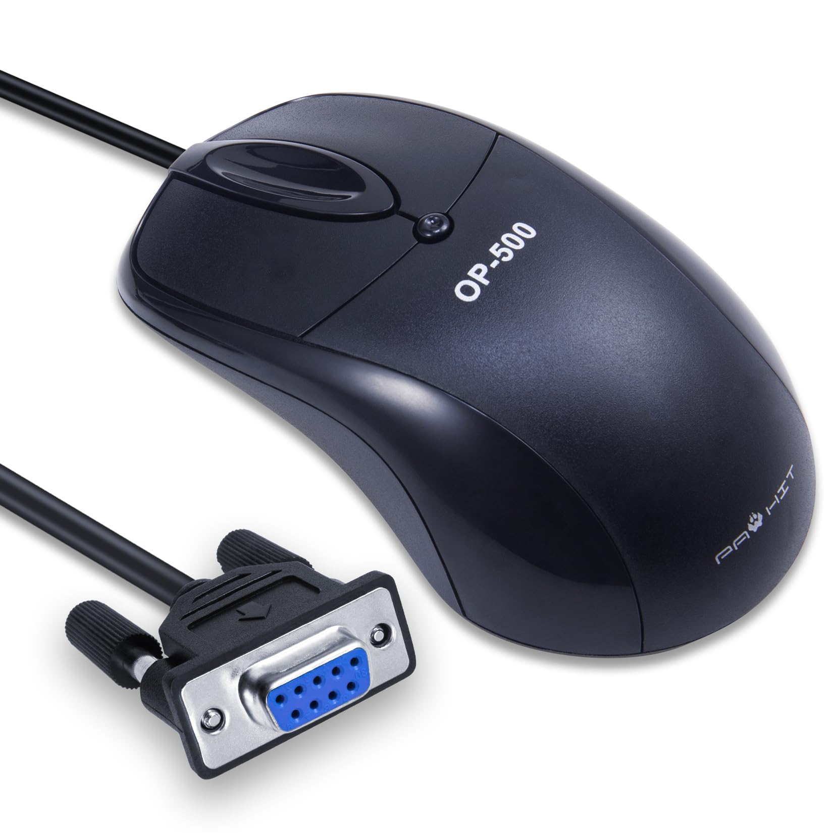 Pawhits Mouse Industriale RS232 COM DB9, Nero