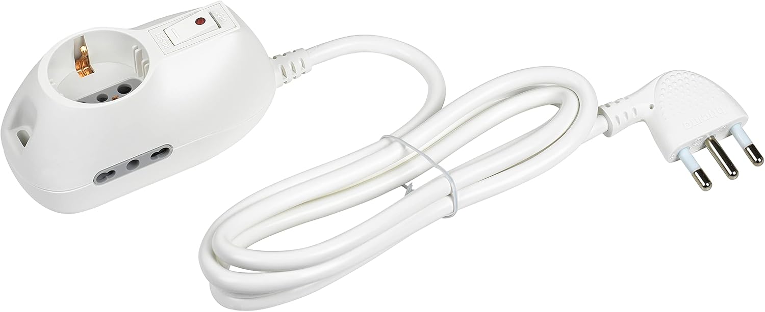 Bticino Ciabatta Multipresa 3 Posti con Interruttore - immagine 1