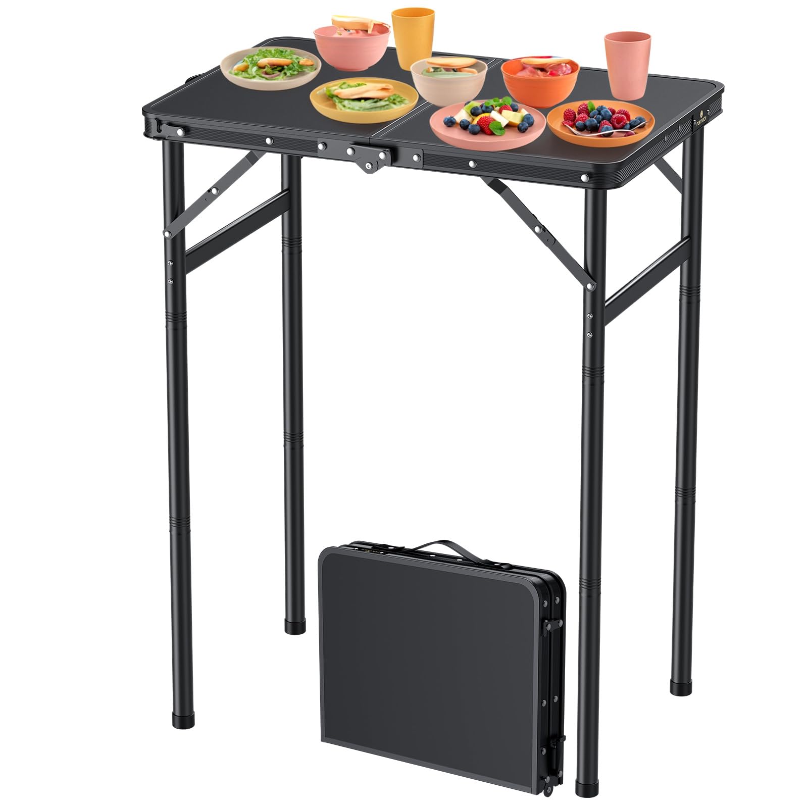 Funykich Tavolo da Campeggio Pieghevole Alluminio 60x40cm