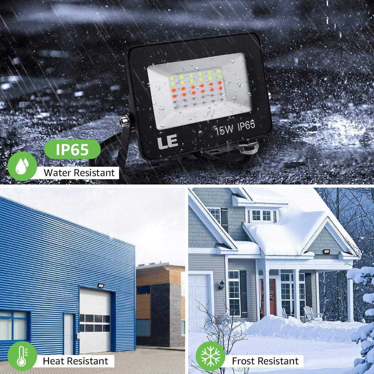 LE Faretto LED RGB Esterno 15W (2 Pezzi) - immagine 6