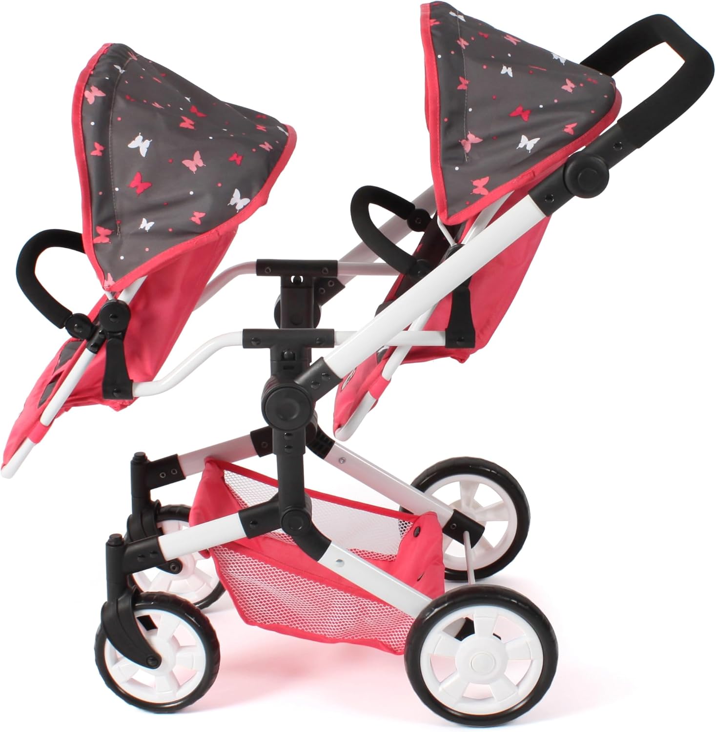 Bayer Chic 2000 Passeggino Gemellare Linus Duo, Corallo - immagine 2