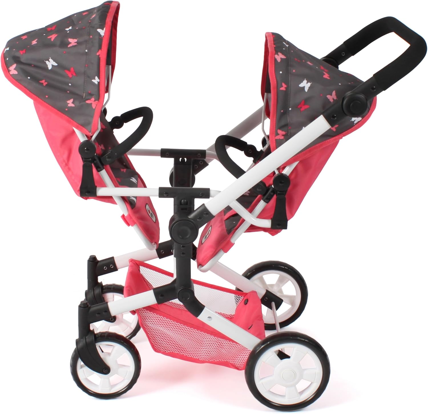 Bayer Chic 2000 Passeggino Gemellare Linus Duo, Corallo - immagine 4