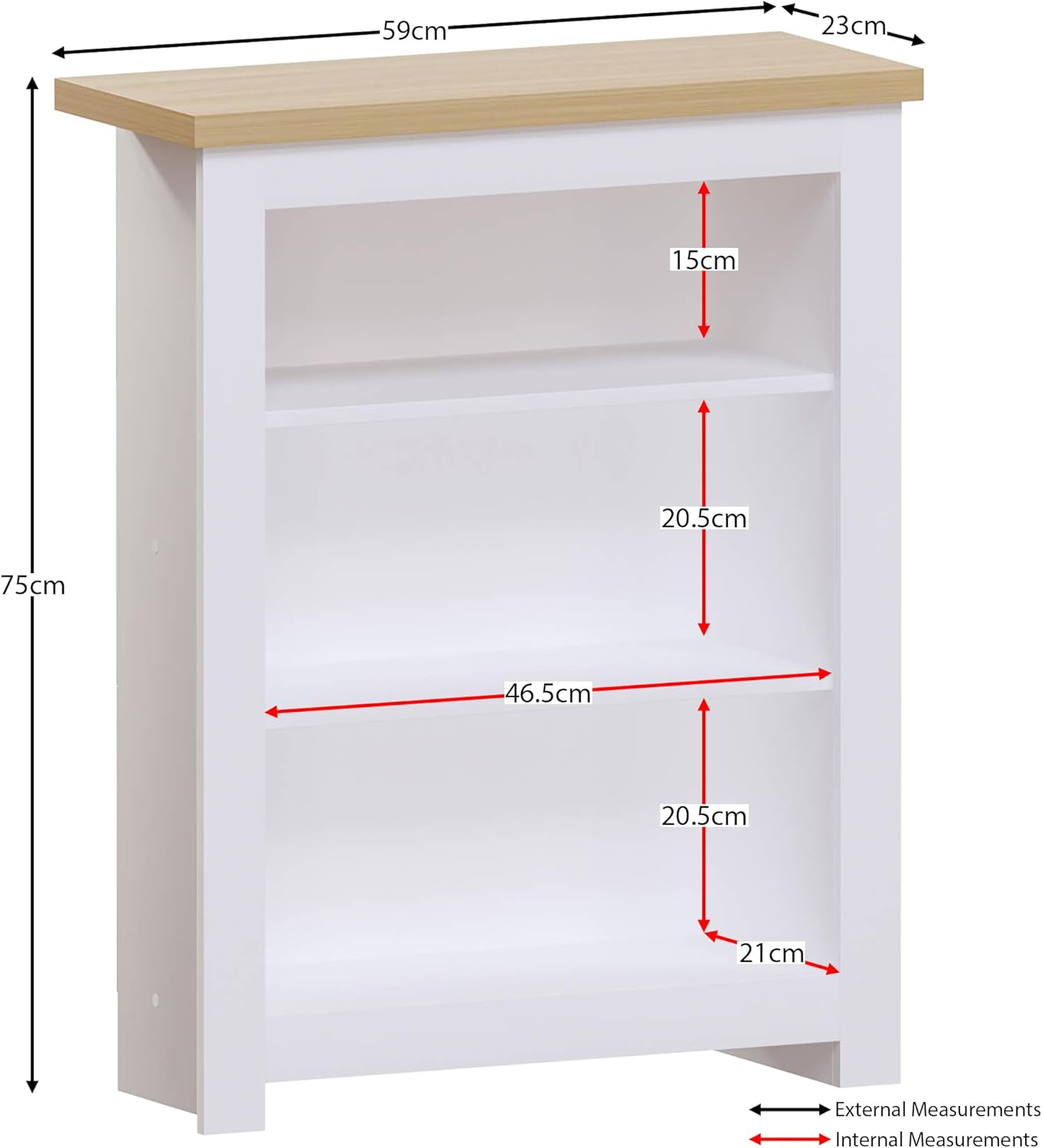 Vida Designs Arlington Libreria a 3 Livelli - immagine 3