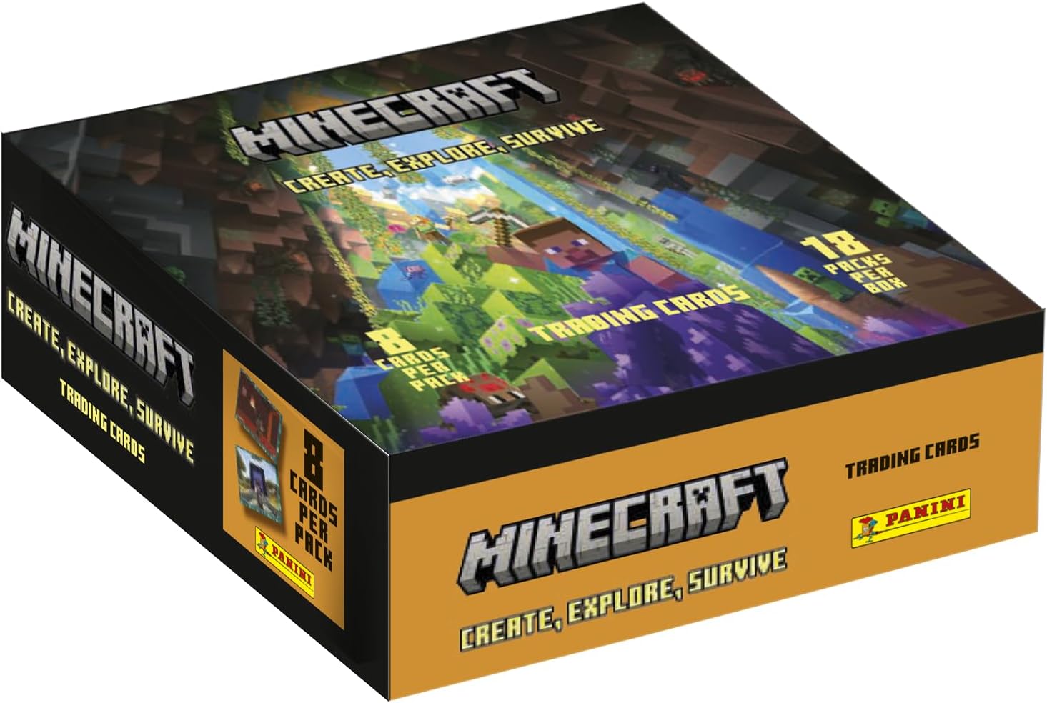Panini Minecraft Trading Cards 3 - 18 Bustine - immagine 1