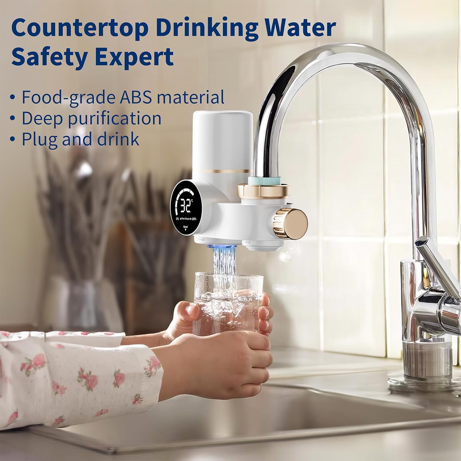 Filtro Acqua Rubinetto con Indicatore LED - immagine 2