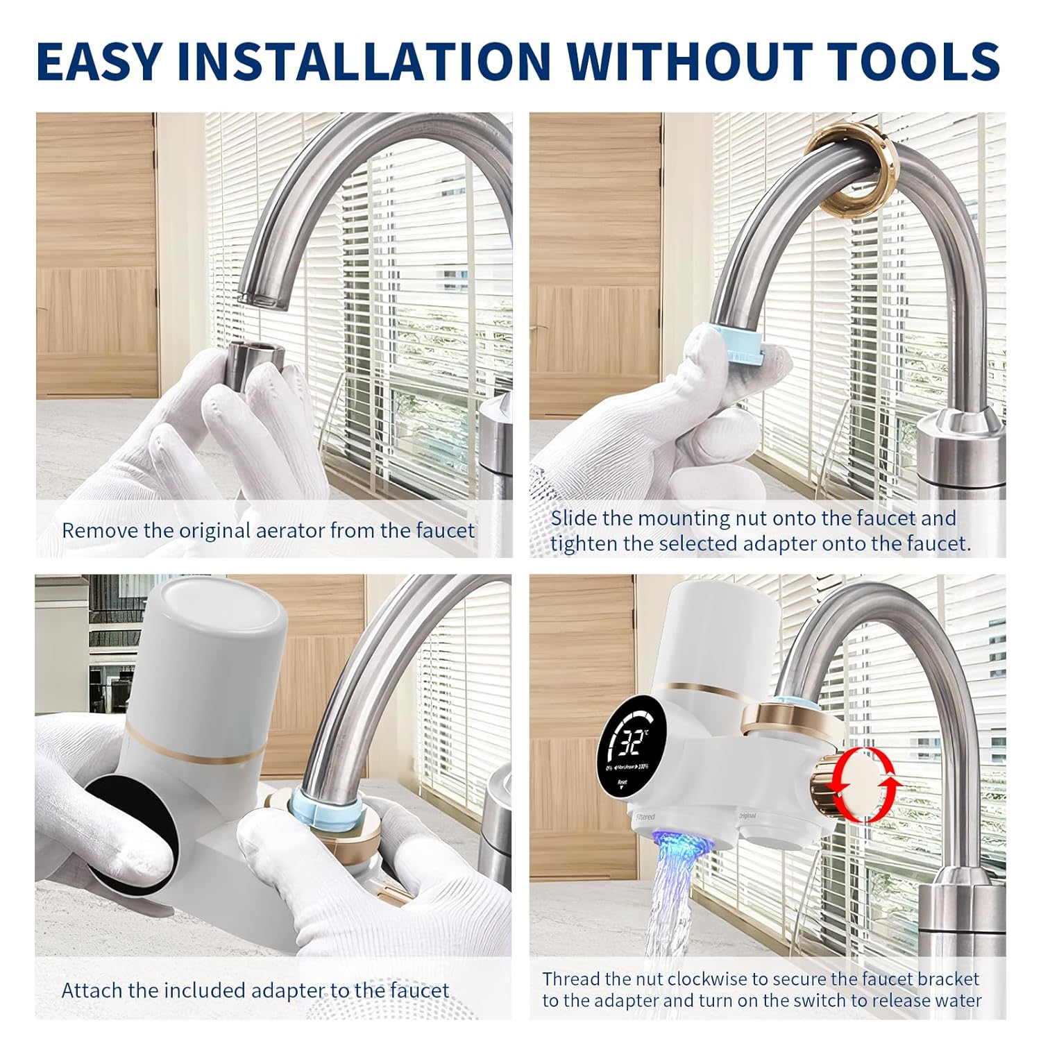 Filtro Acqua Rubinetto con Indicatore LED - immagine 8