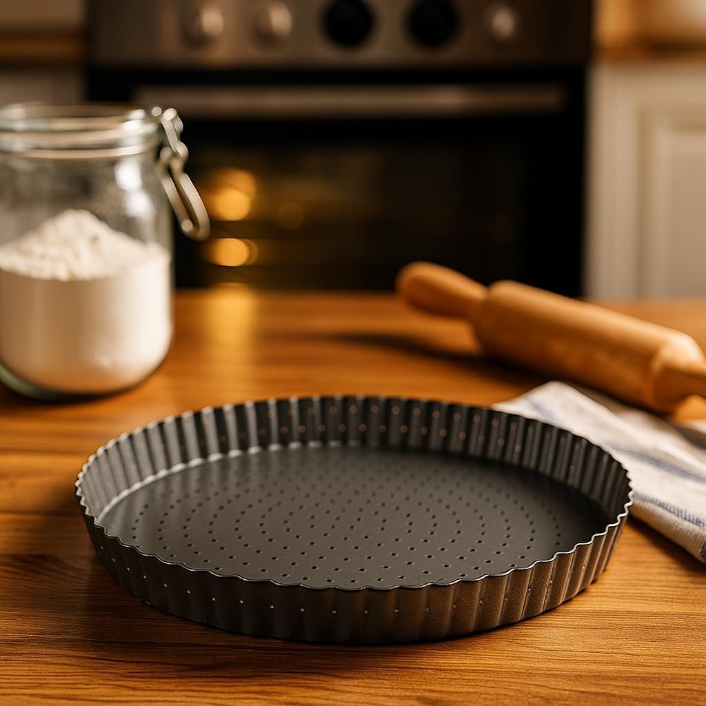 Stampo Crostata Perforato con Fondo Amovibile 28 cm - immagine 4