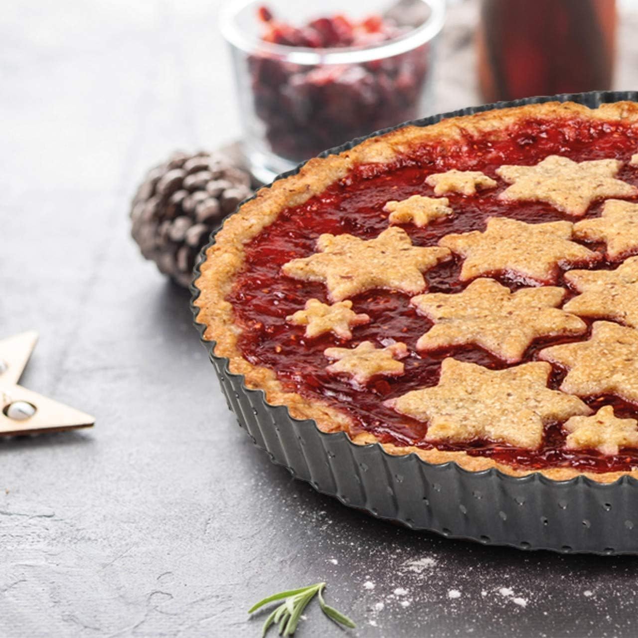 Stampo Crostata Perforato con Fondo Amovibile 28 cm - immagine 5