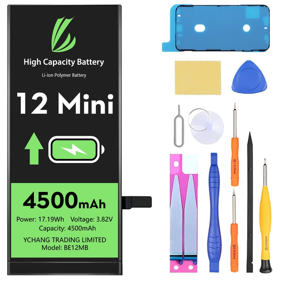 LL TRADER Batteria per iPhone 12 Mini 4500mAh