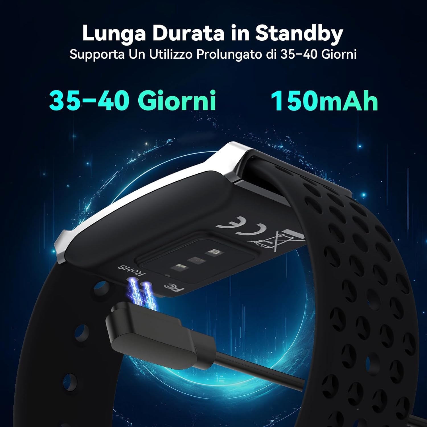 Iso Tech Smart Braccialetto Fitness Band IP68 - immagine 6