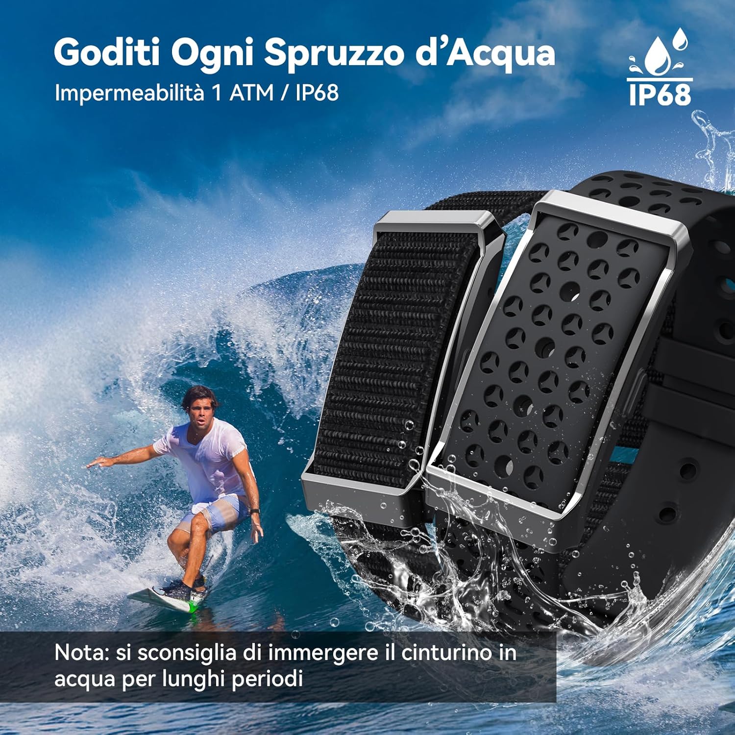 Iso Tech Smart Braccialetto Fitness Band IP68 - immagine 7