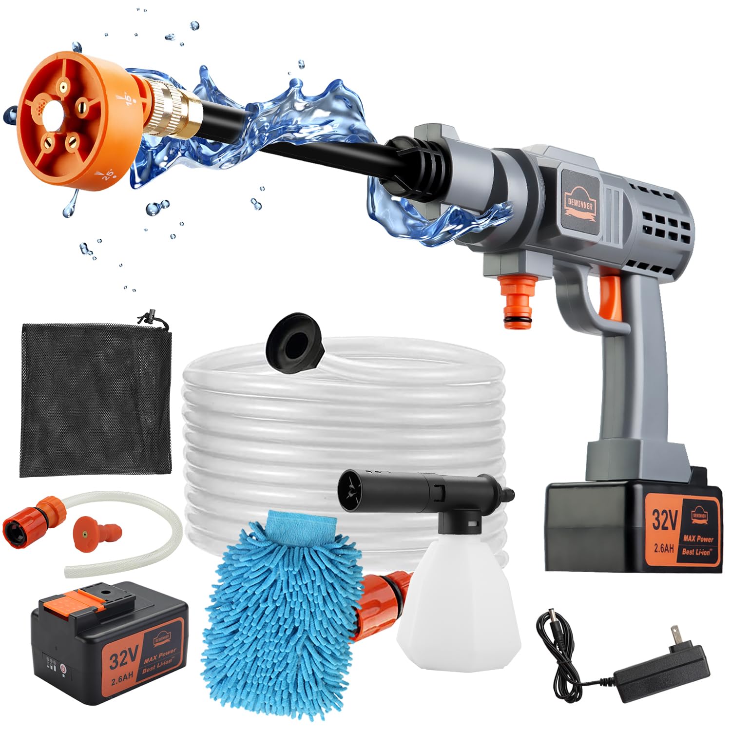 Dewinner Idropulitrice a Batteria 700 PSI Senza Fili