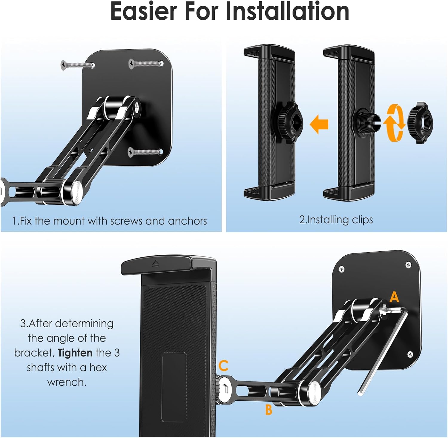 Lucrave Supporto da Parete per Tablet in Alluminio - immagine 5